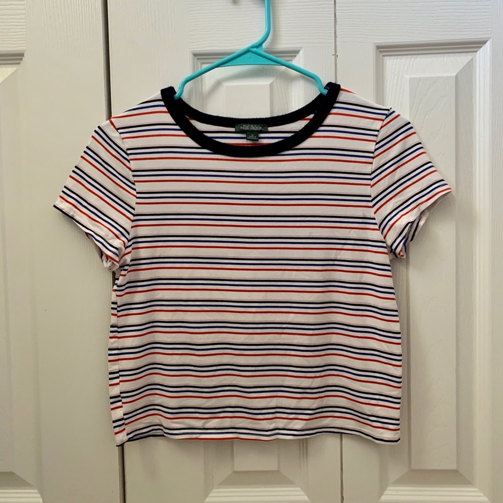 White and orange t-shirt